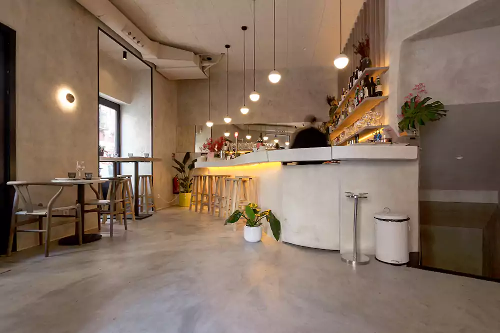میکروسمنت طرح بتن در فضاهای تجاری