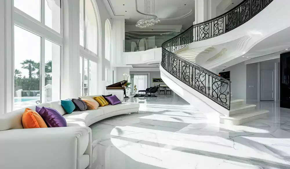 نورپردازی داخلی با جهتگیری پنجرهها