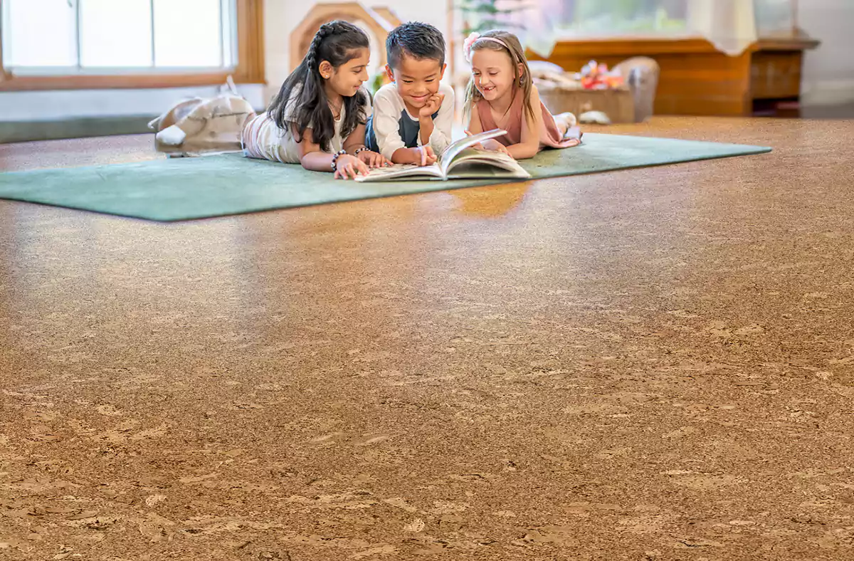 چوب‌پنبه برای کفپوش خانه مینیمال