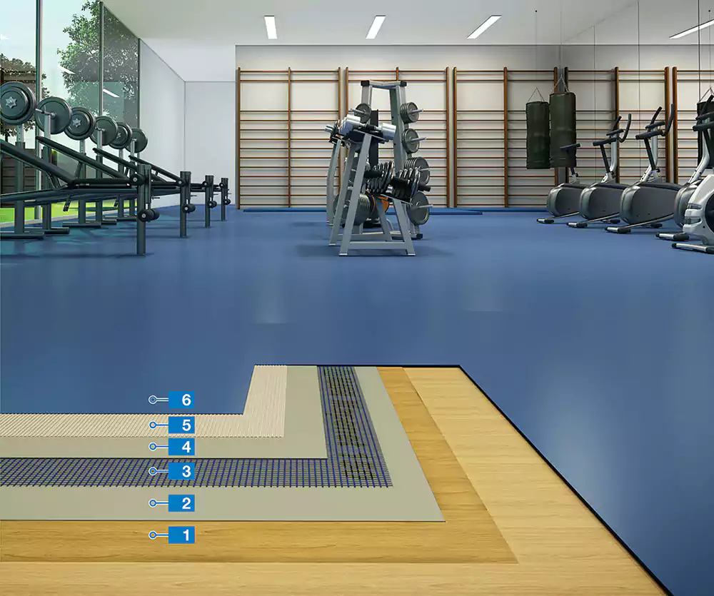 کفپوش پیویسی ورزشی