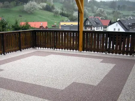 کفپوش دیپسی با نمای ستگ طبیعی و مناسب روف گاردن