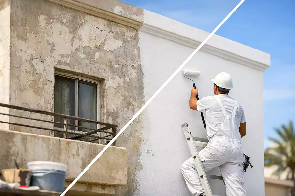 رنگ Pulping نمای ساختمان