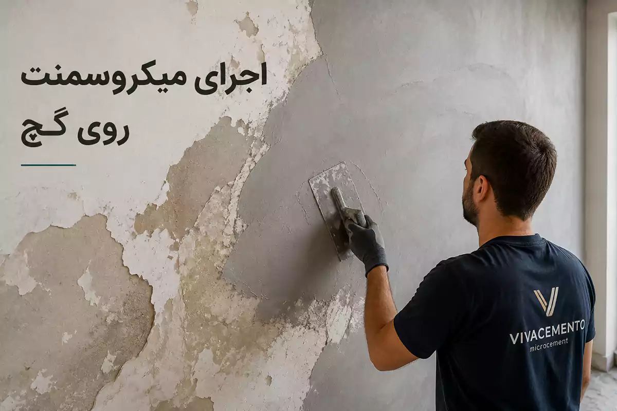 آیا می‌توان میکروسمنت را روی گچ اجرا کرد؟